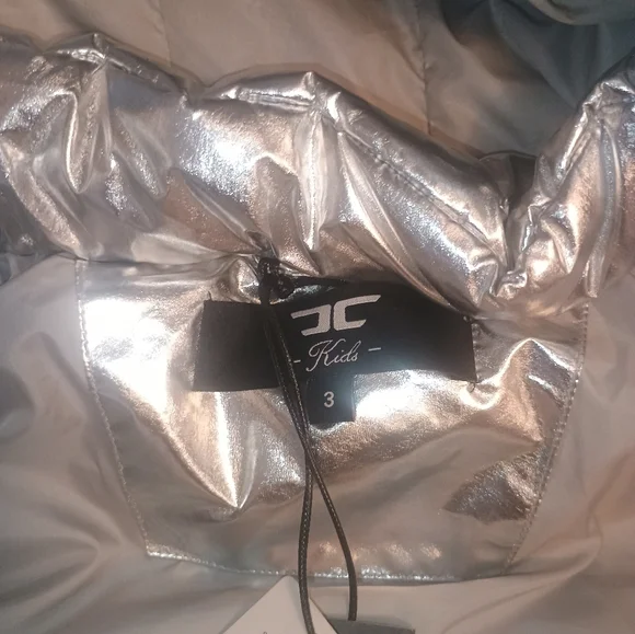 Jordan Craig girls legacy edition silver puffer coat brand new with tags 3t - Picture 4 of 4